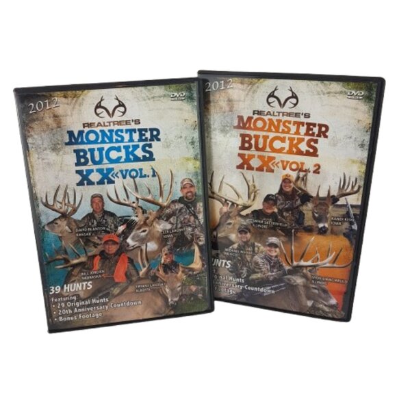 Set of 2 Hunting DVDs Realtree Monster Bucks XX Volumes 1 & 2 - Picture 4 of 4